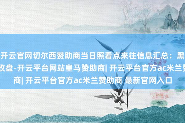 开云官网切尔西赞助商当日照看点来往信息汇总:黑芝麻11月29日涨停收盘-开云平台网站皇马赞助商| 开云平台官方ac米兰赞助商 最新官网入口